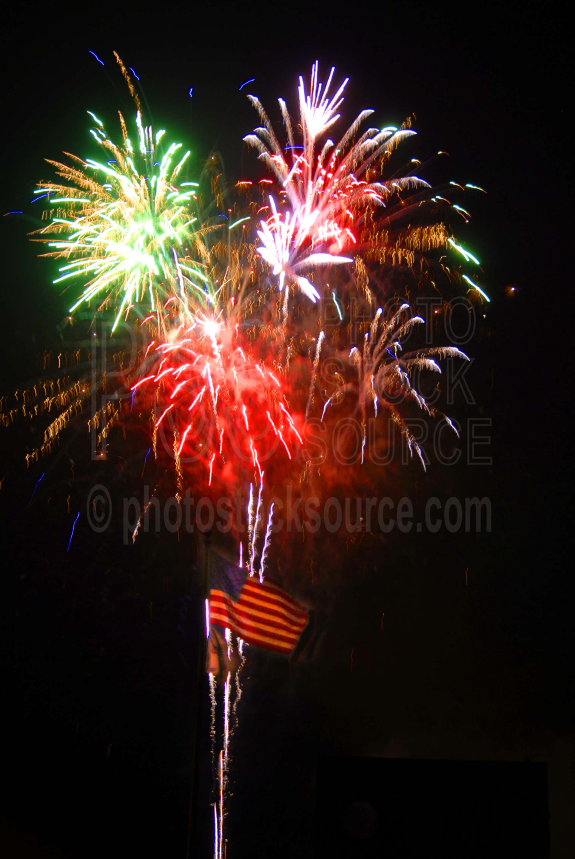 Stars and Stripes,fireworks,celebrate,bombs,explosion,light,color,flag,american flag