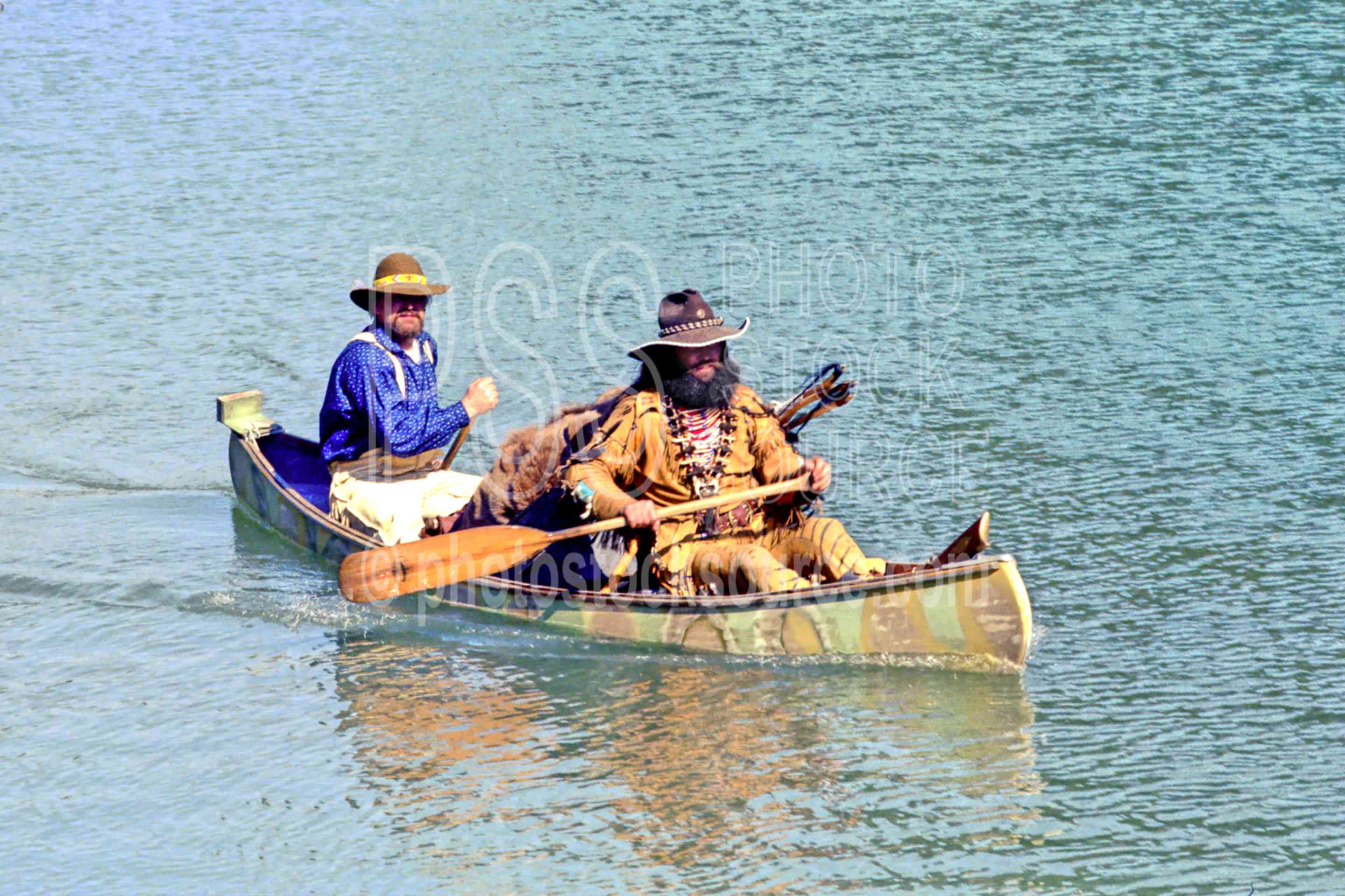 Paddling Canoe,canoe,mens,mountain men,furs,paddle,buckskinner,mountain man,usas,frog hollar