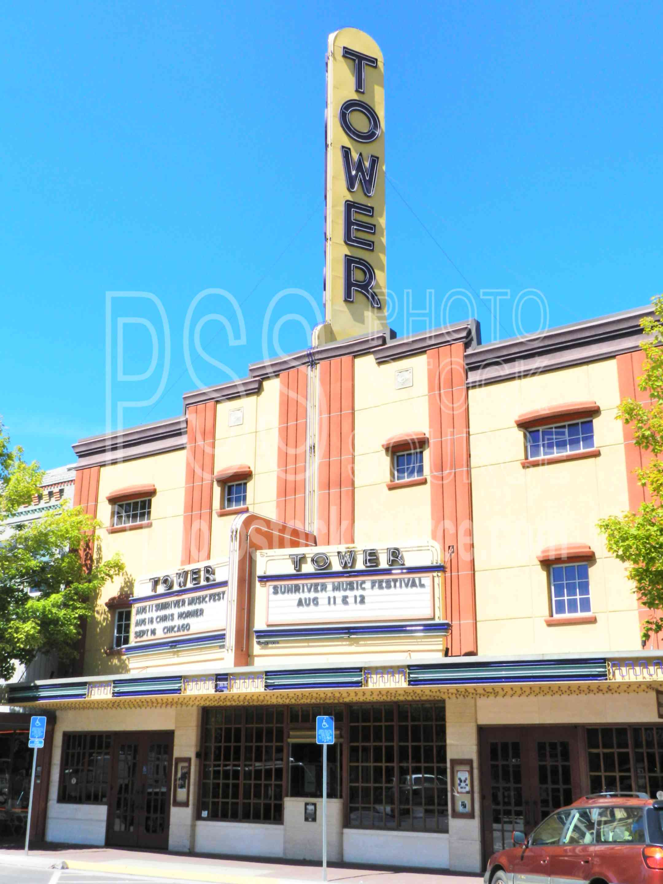 Tower Theater,cinema,movie house,theater,theatre,entertainment,sign,neon,movies,marquee,movie theaters