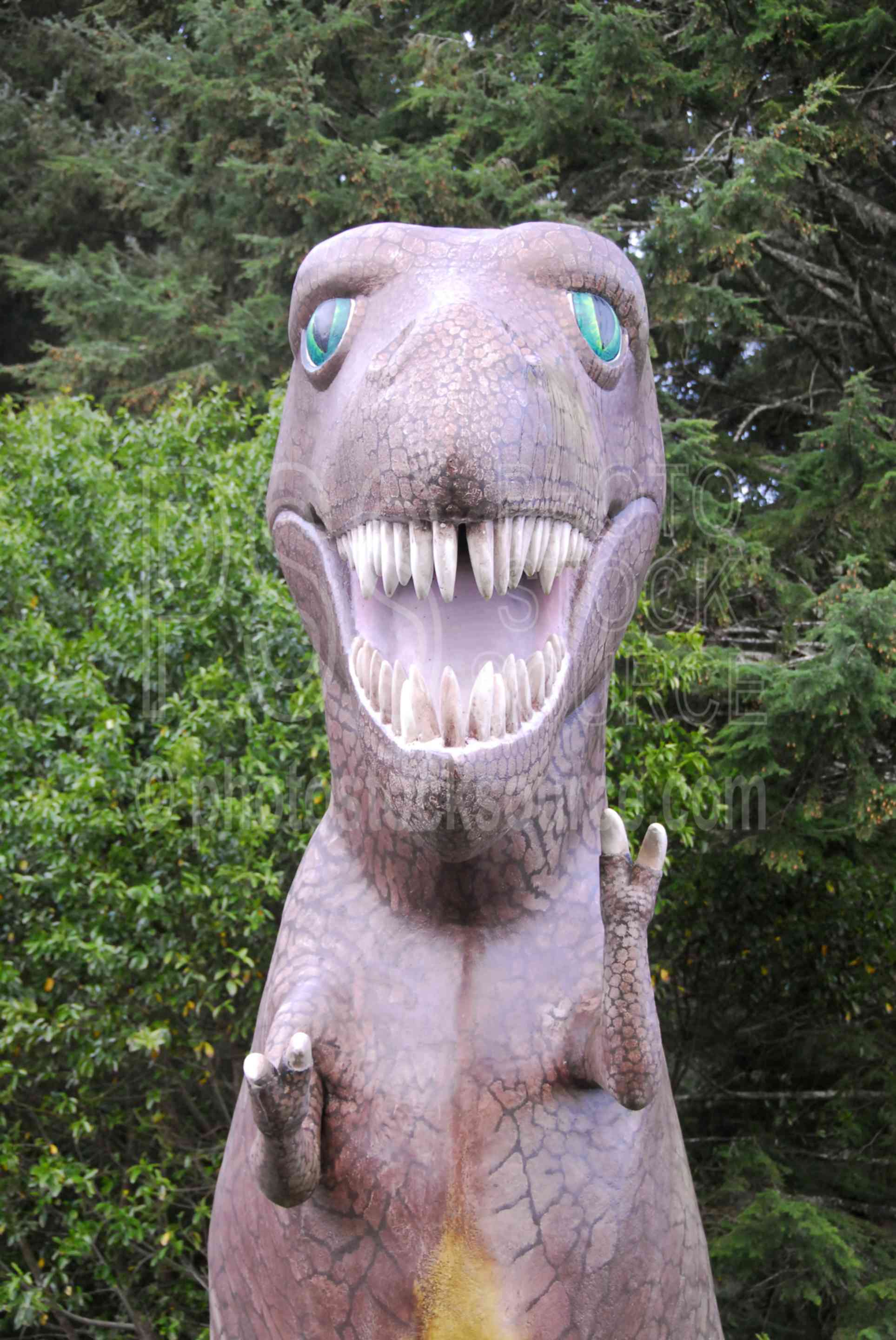 Prehistoric Gardens Dinosaur,reptile,statue,roadside,tourist trap,tourism,fantasy,dinosaur,tryranosaurus rex