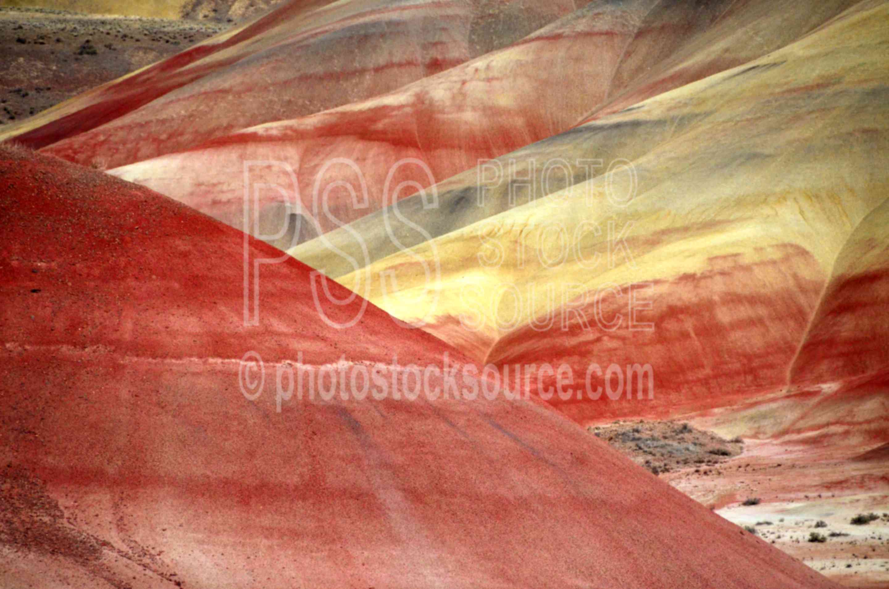 Painted Hills Colors,painted,hills,colors,landforms