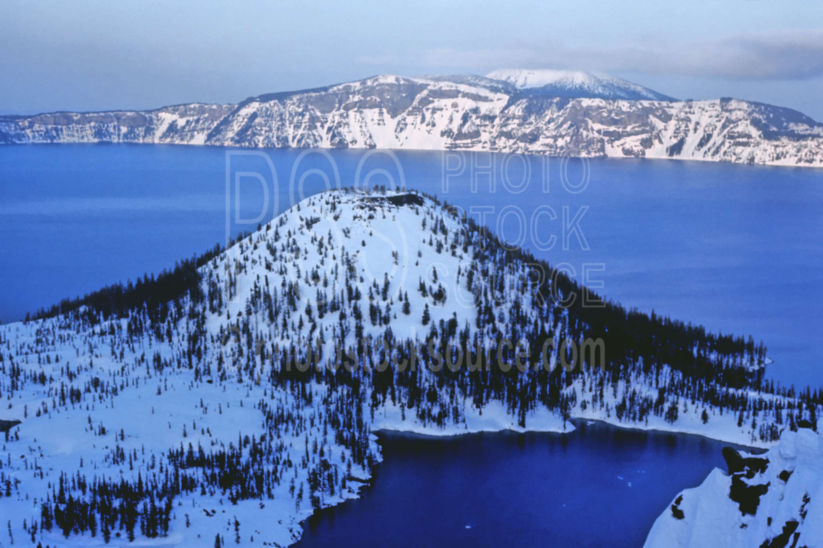 Crater Lake,snow,caldera,crater,winter,lakes rivers,national park,nature