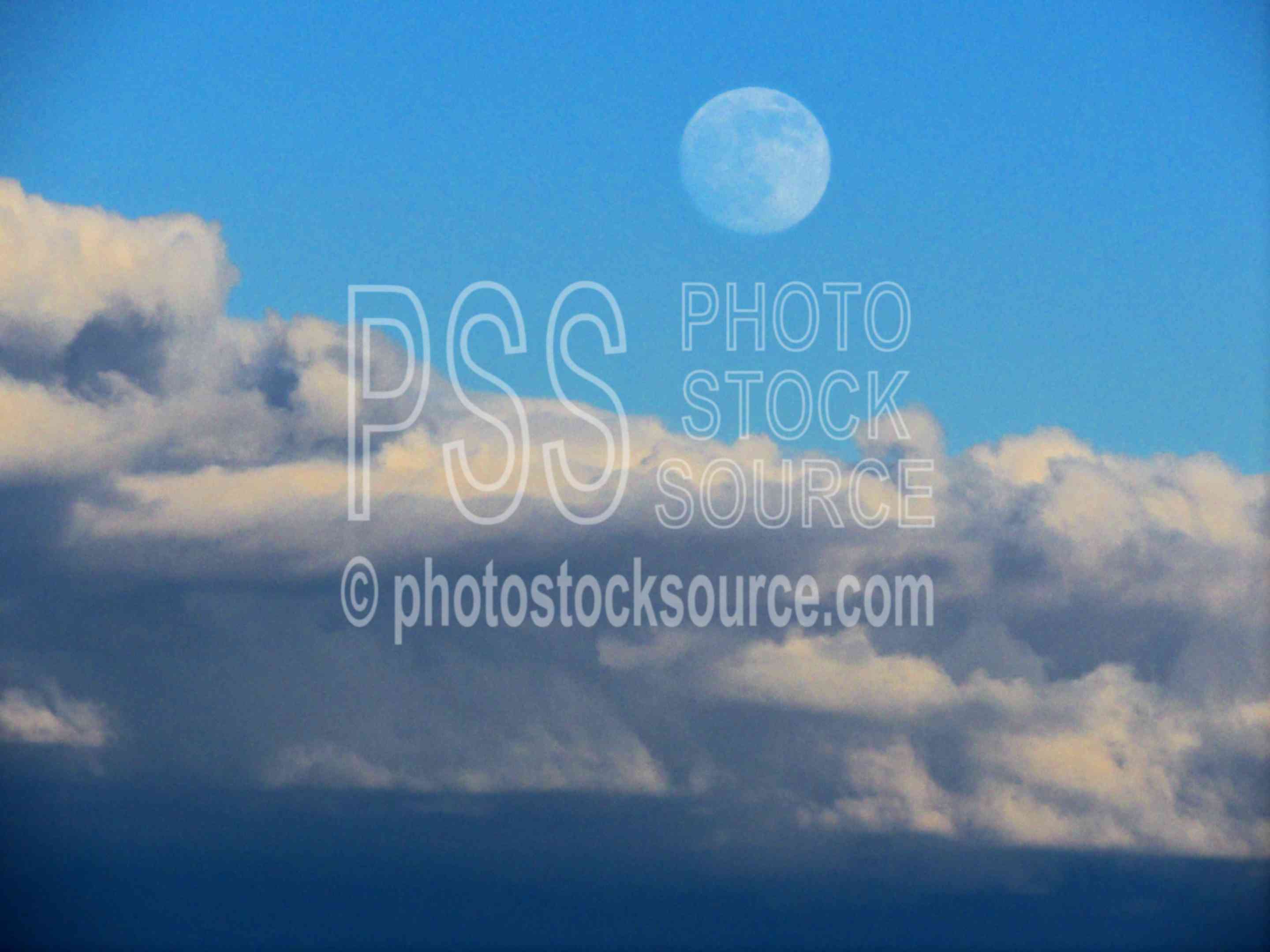 Mt. Pisgah Full Moonrise,moon,clouds,mountains