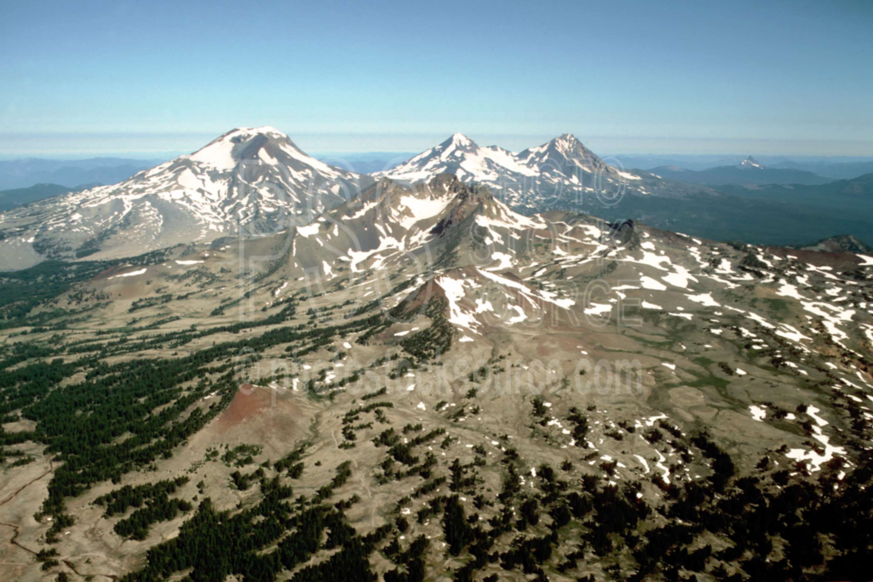 Broken Top, Three Sisters,aerial,broken top,three sisters,usas,mountains,aerials