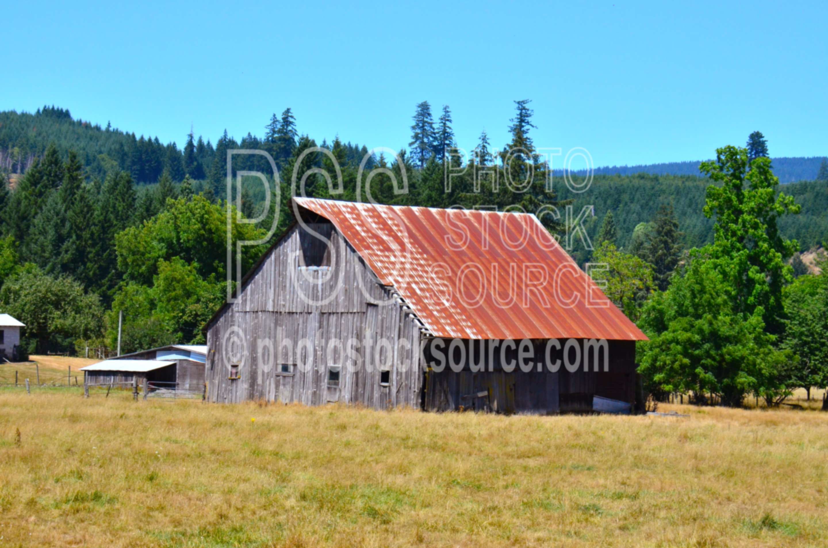Wooden Barn with Rusty Roof,barn,wooden,rusty,metal