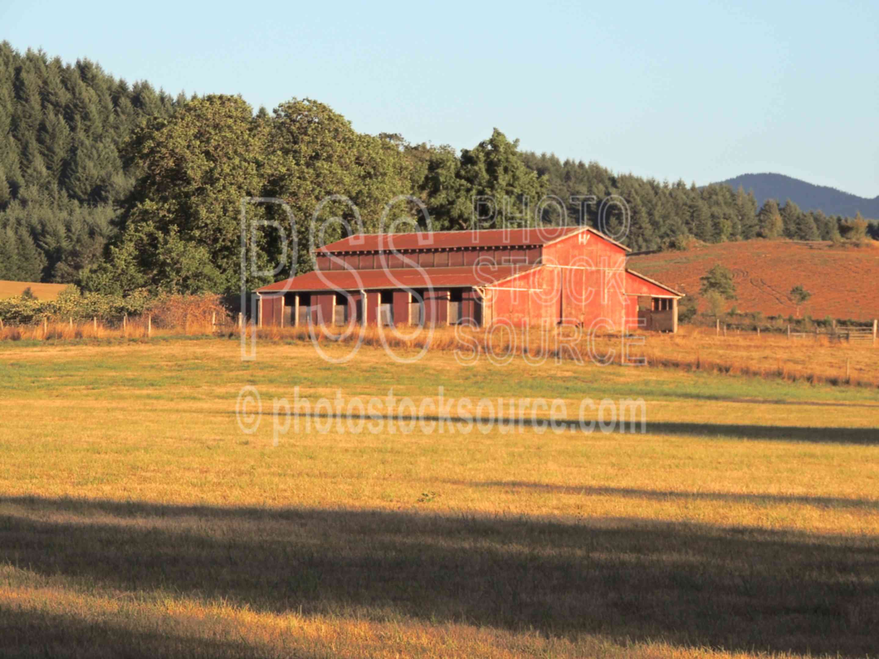 Wooden Barn at Sunset,barn,farm,ranch,sunset,trees