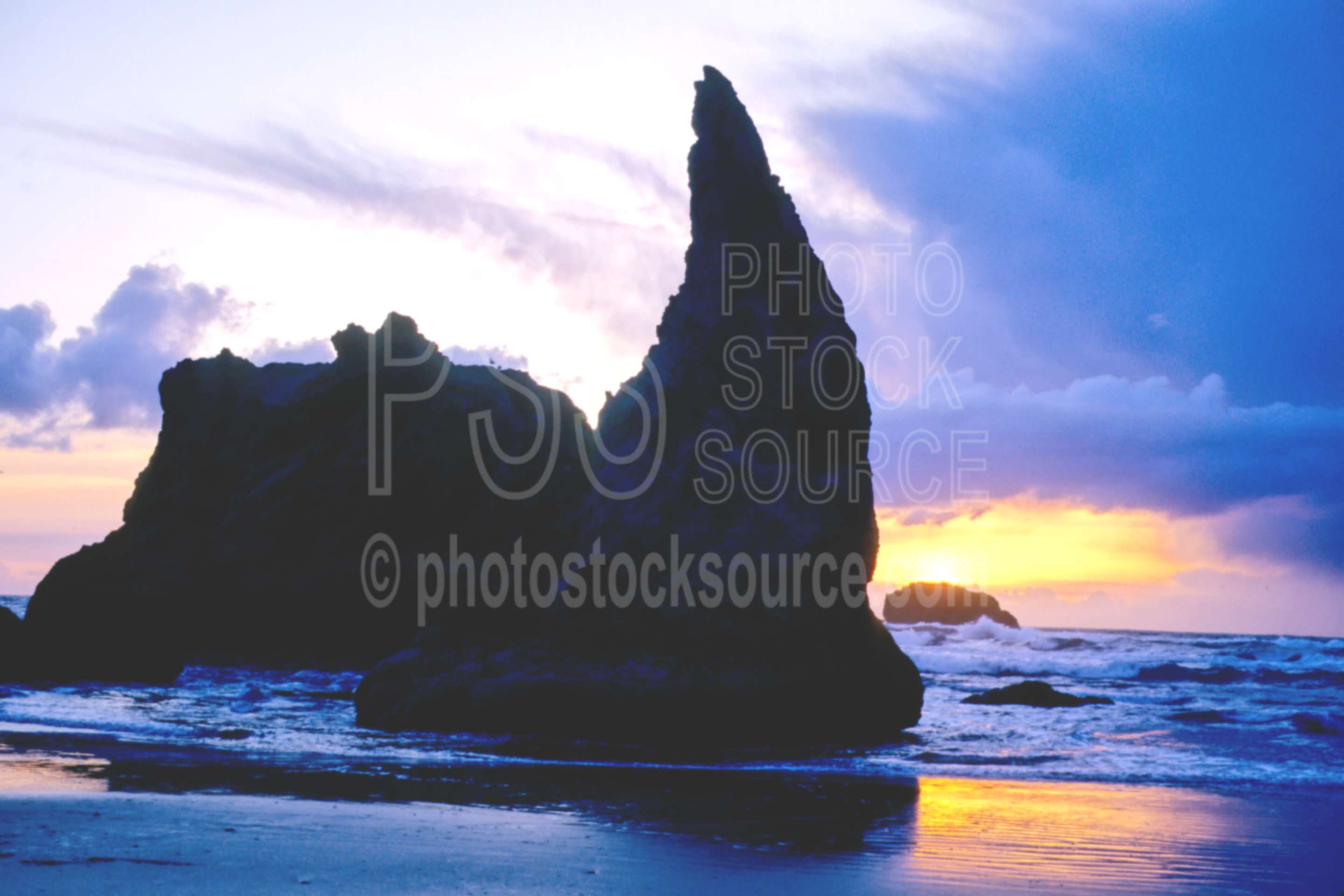 Sea Stack,beach,sunset,usas,nature,seascapes,coast