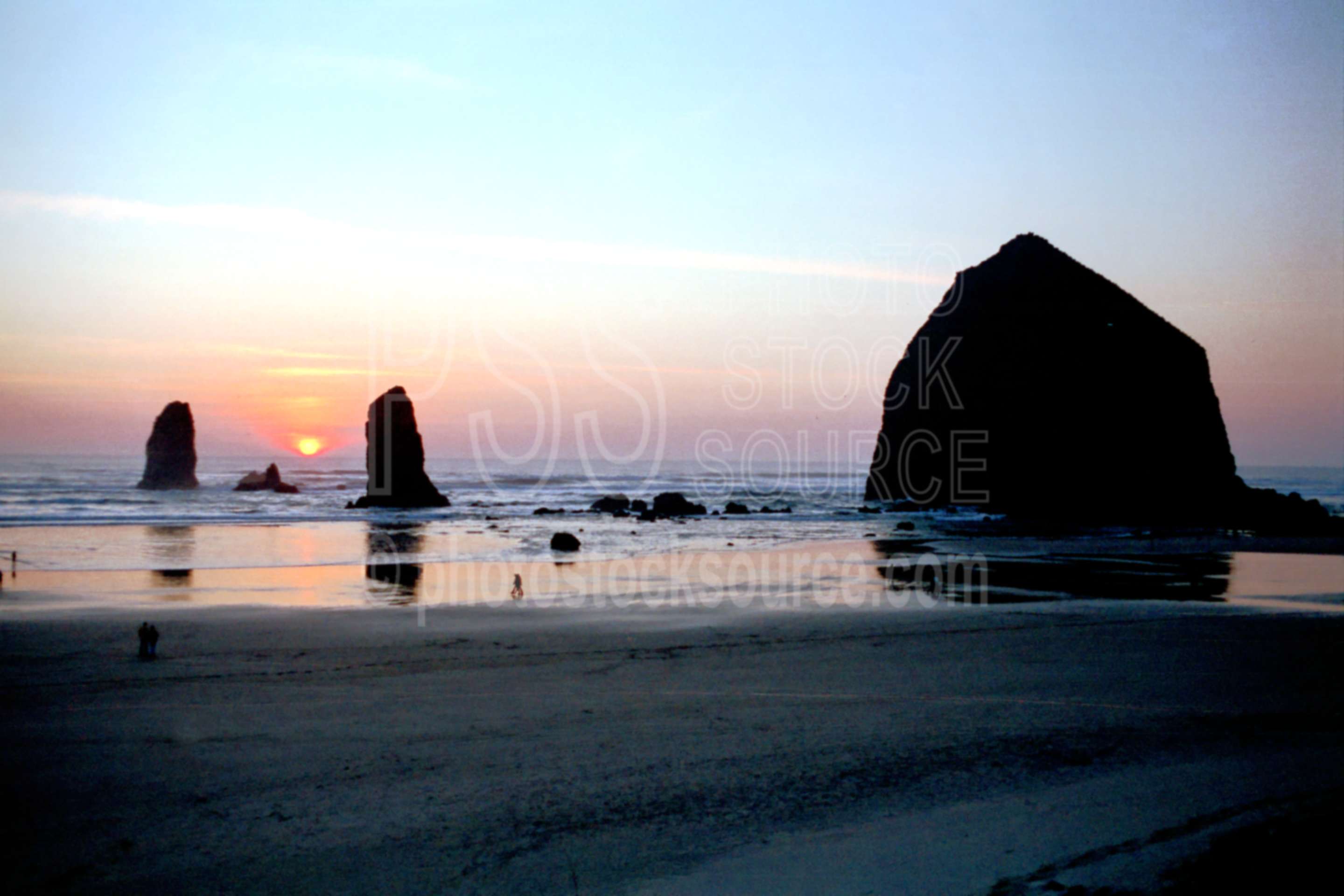 Haystack Rock,beach,sunset,the needles,usas,nature,seascapes,coast