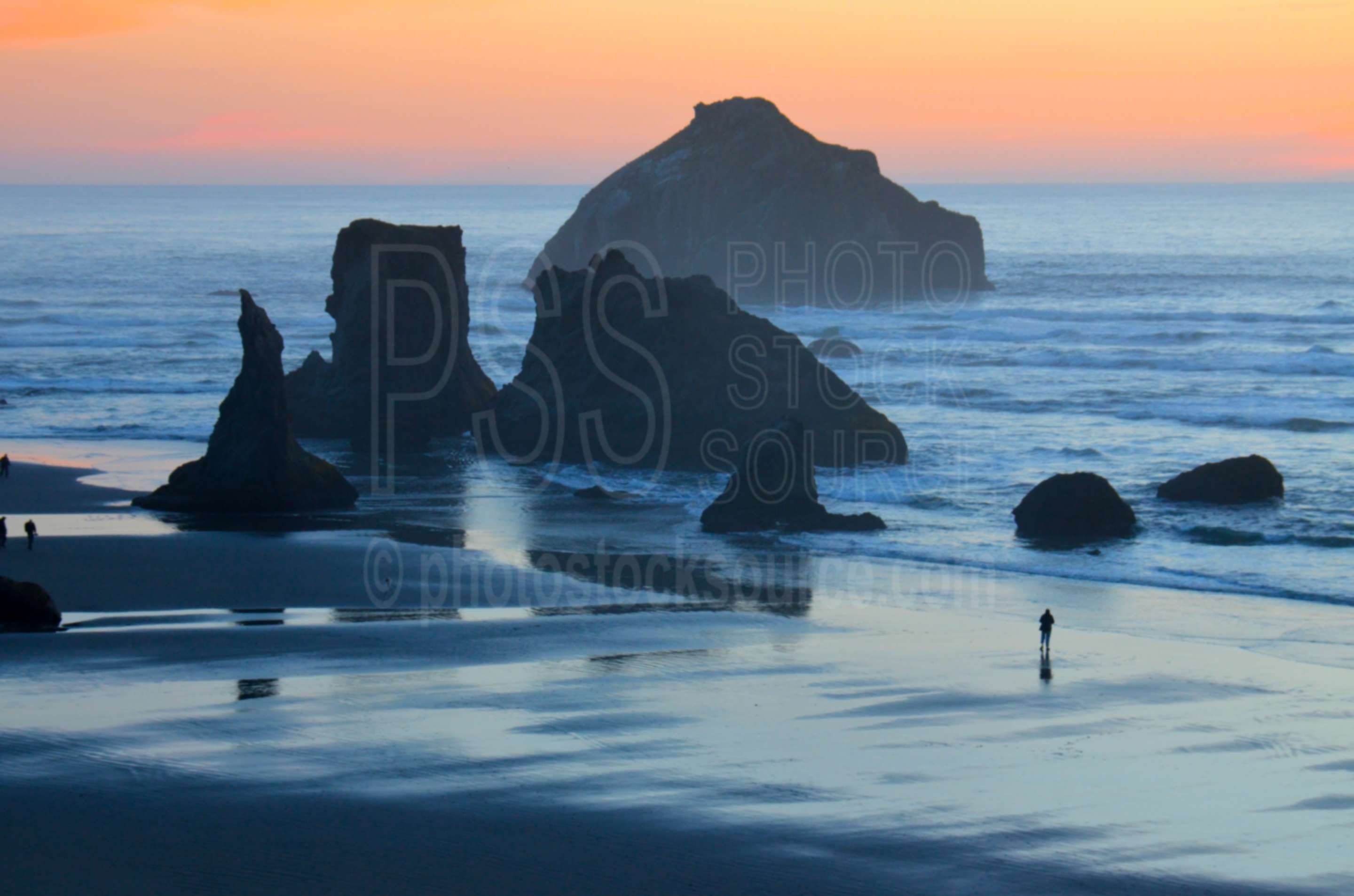 Face Rock After Sunset,rock,beach,sunset,face rock