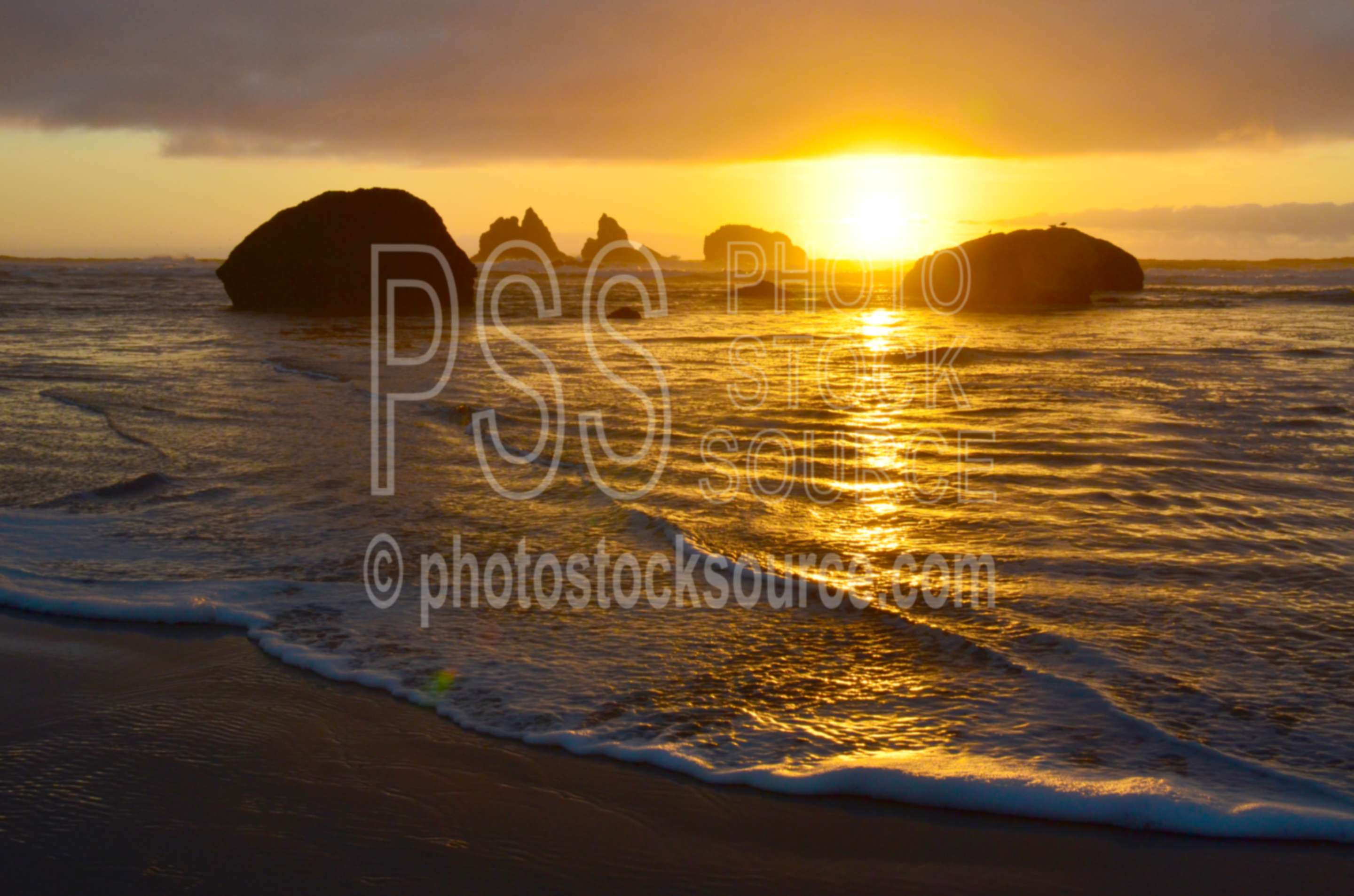 Rocks and Sunset,rock,beach,sand,sea stacks,clouds,sunset