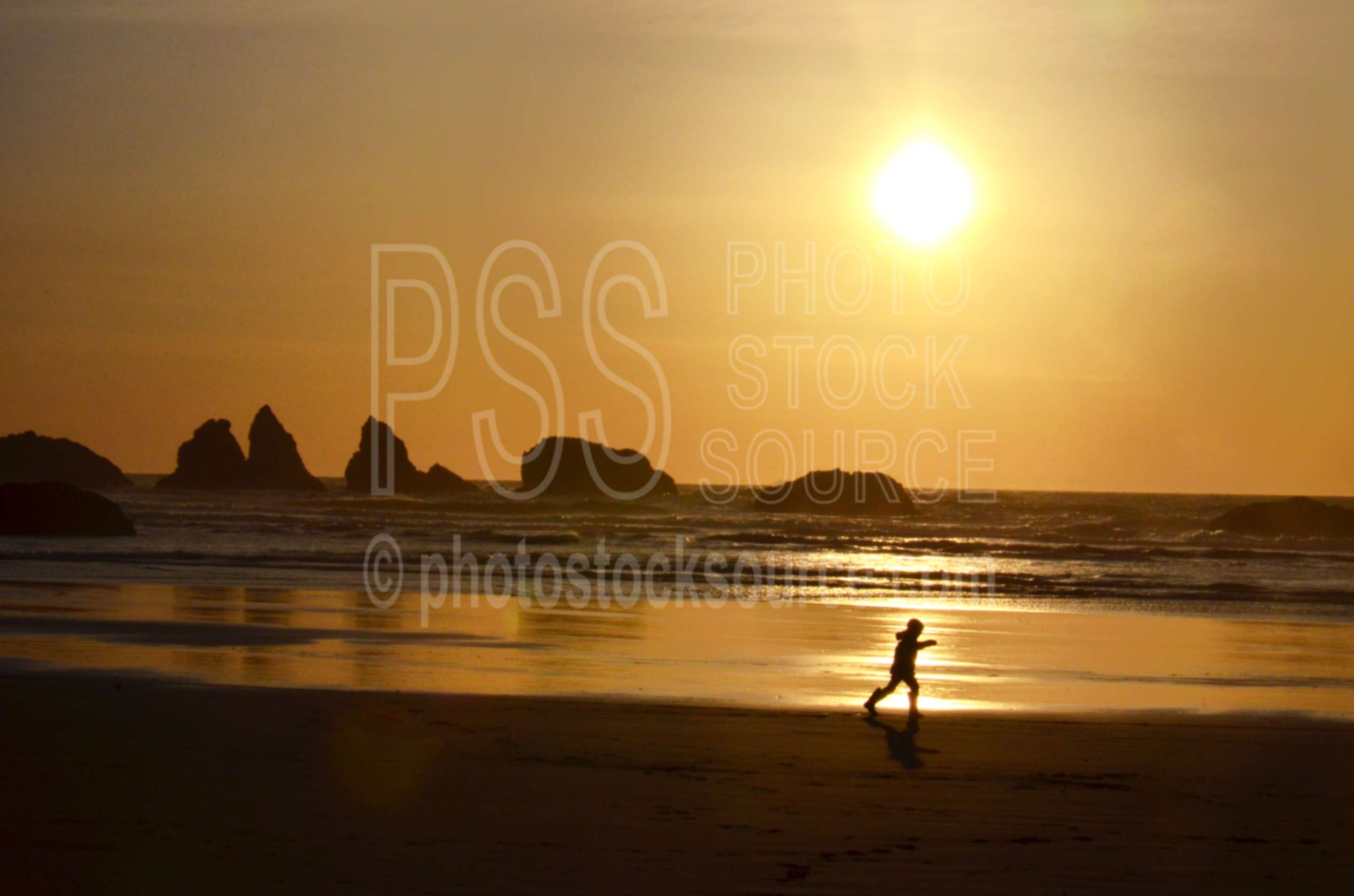 Girl Running at Sunset,beach,rocks,sunset,girl,people