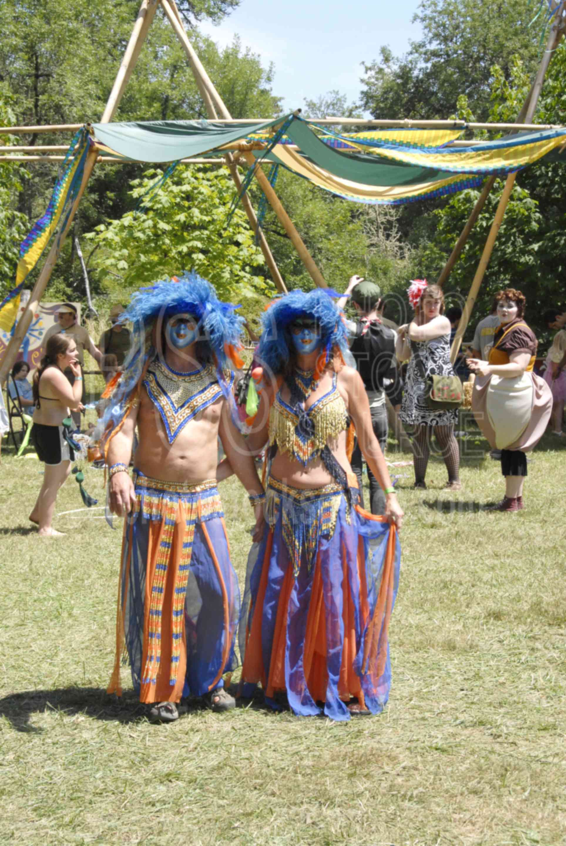 Striking Pair,entertainment,fair,country,people,costume