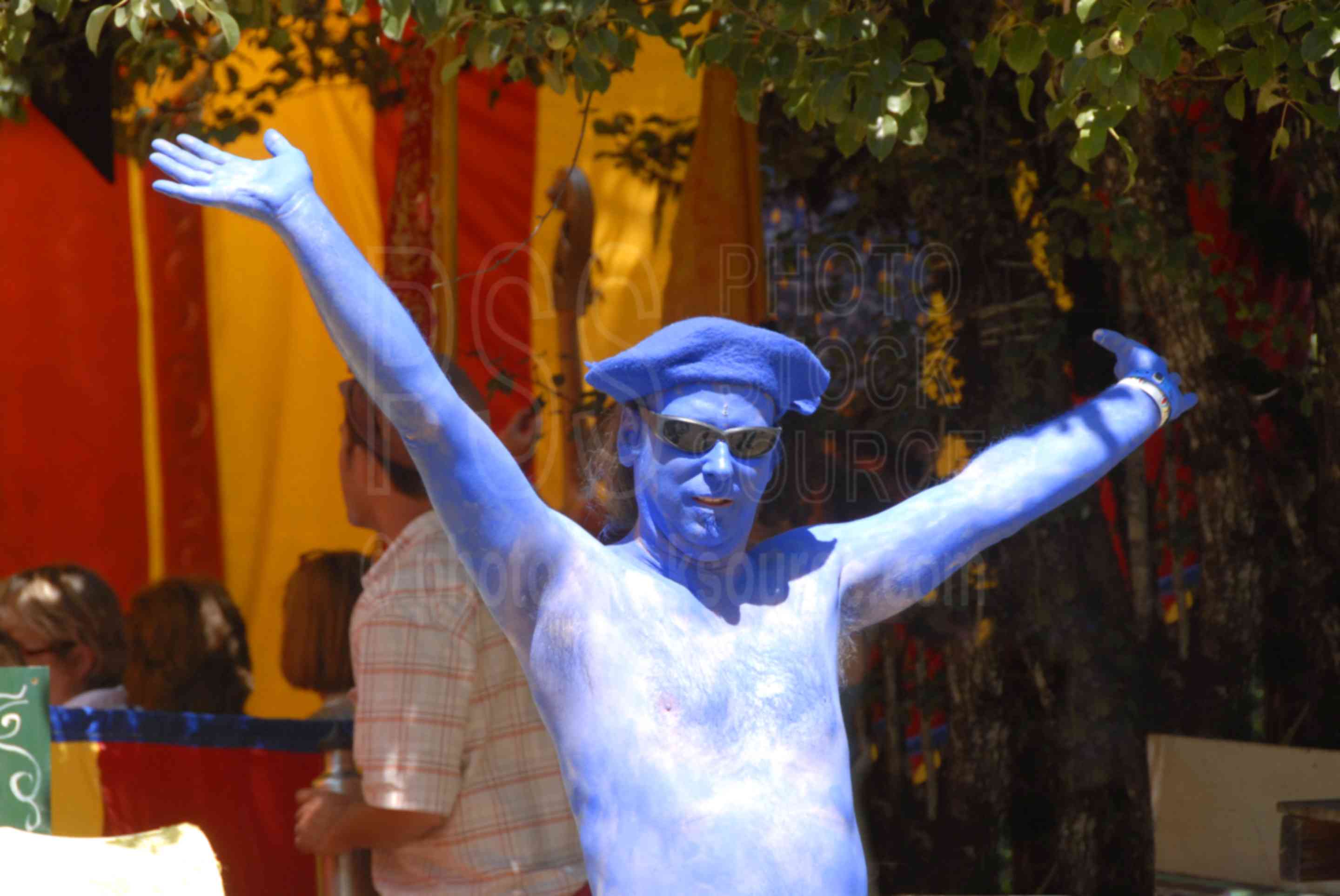 Blue Man,entertainment,costume,people,fair,blue