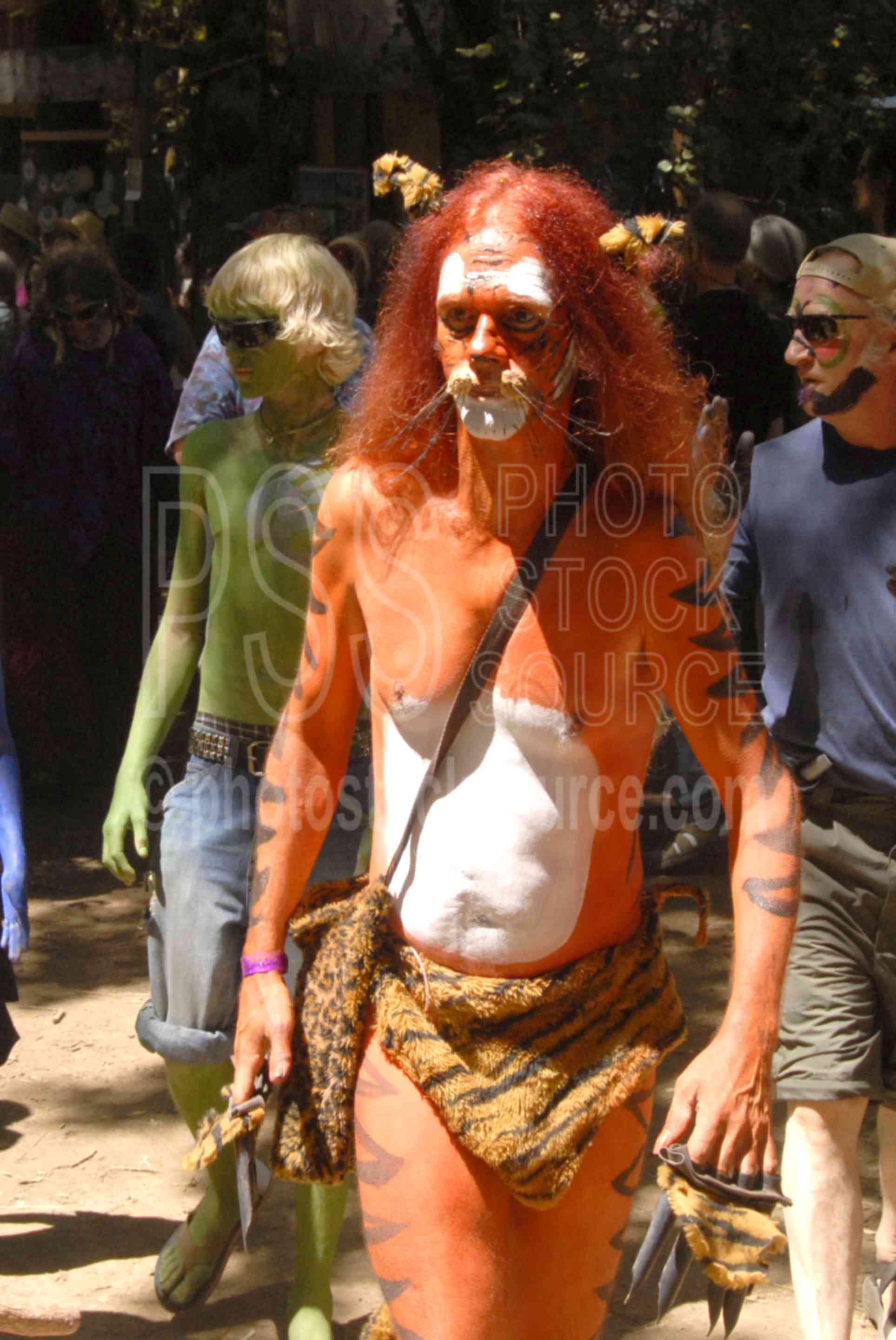 Tiger Man,entertainment,costume,people,fair,tiger