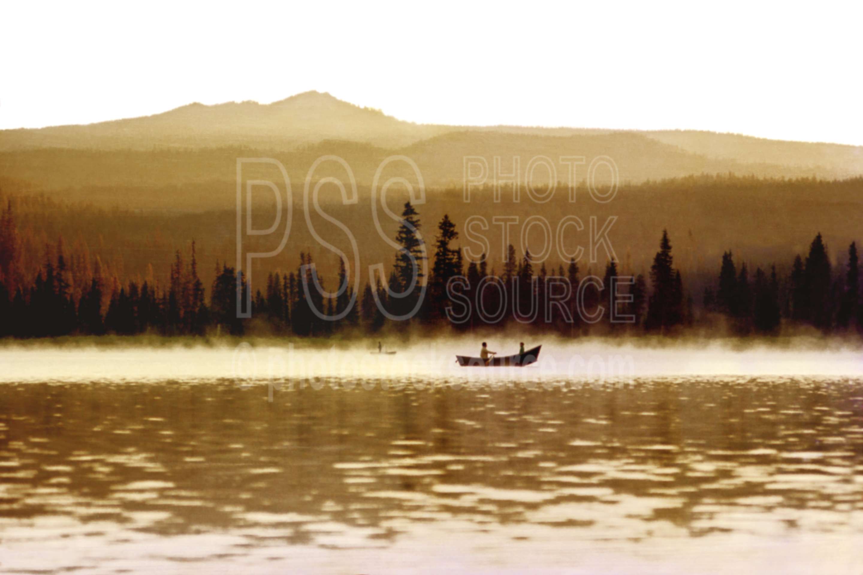 Gold Lake,boat,fishermen,morning,usas,lakes rivers