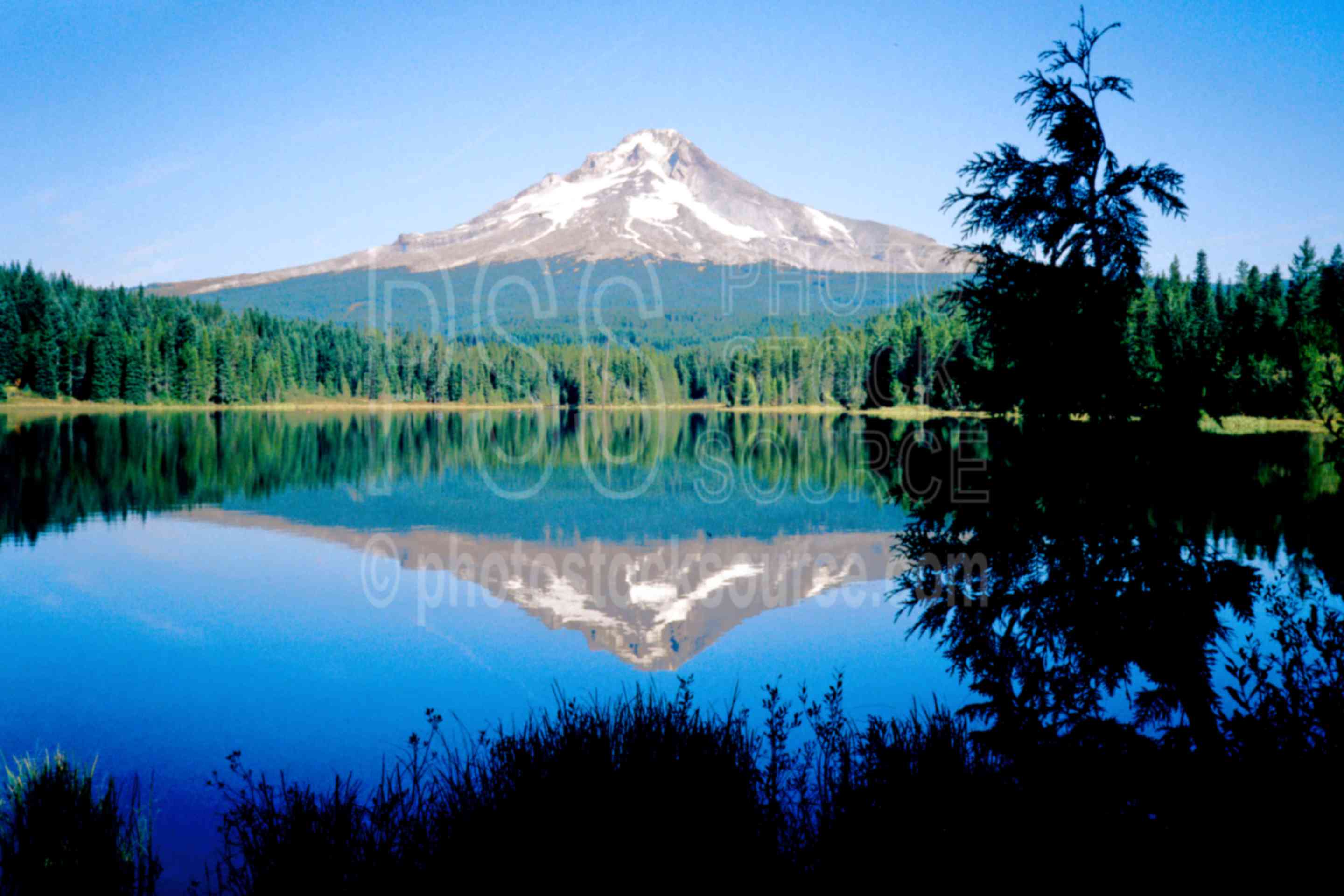 Mt. Hood, Trillium Lake,trillium lake,lake,mount,usas,lakes rivers,mountains