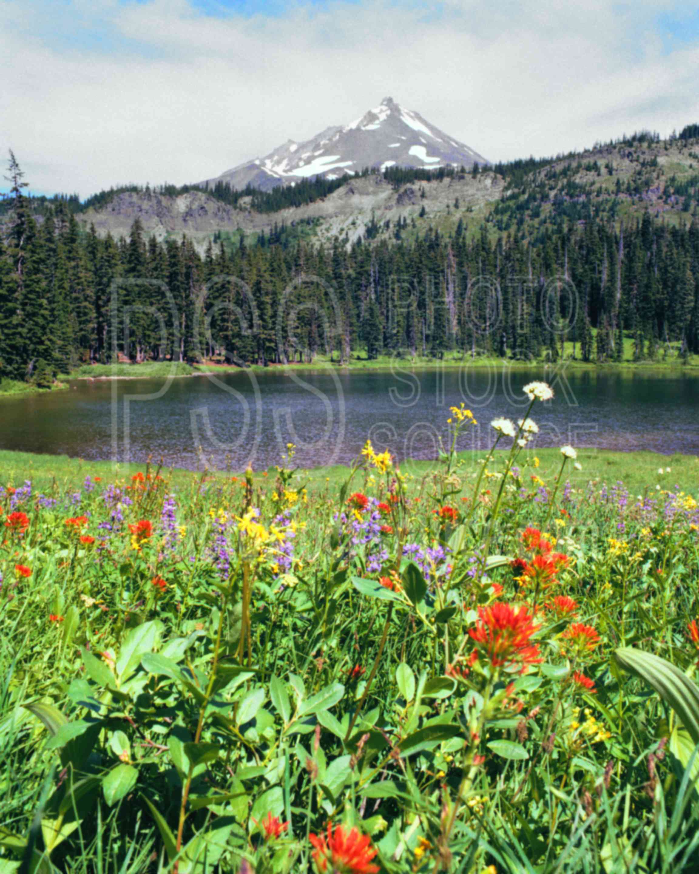 Mt. Jefferson, Hanks Lake,hanks lake,lake,mt. jefferson,mount,usas,lakes rivers,mountains