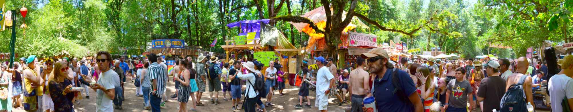 Crowd at Oregon Country Fair