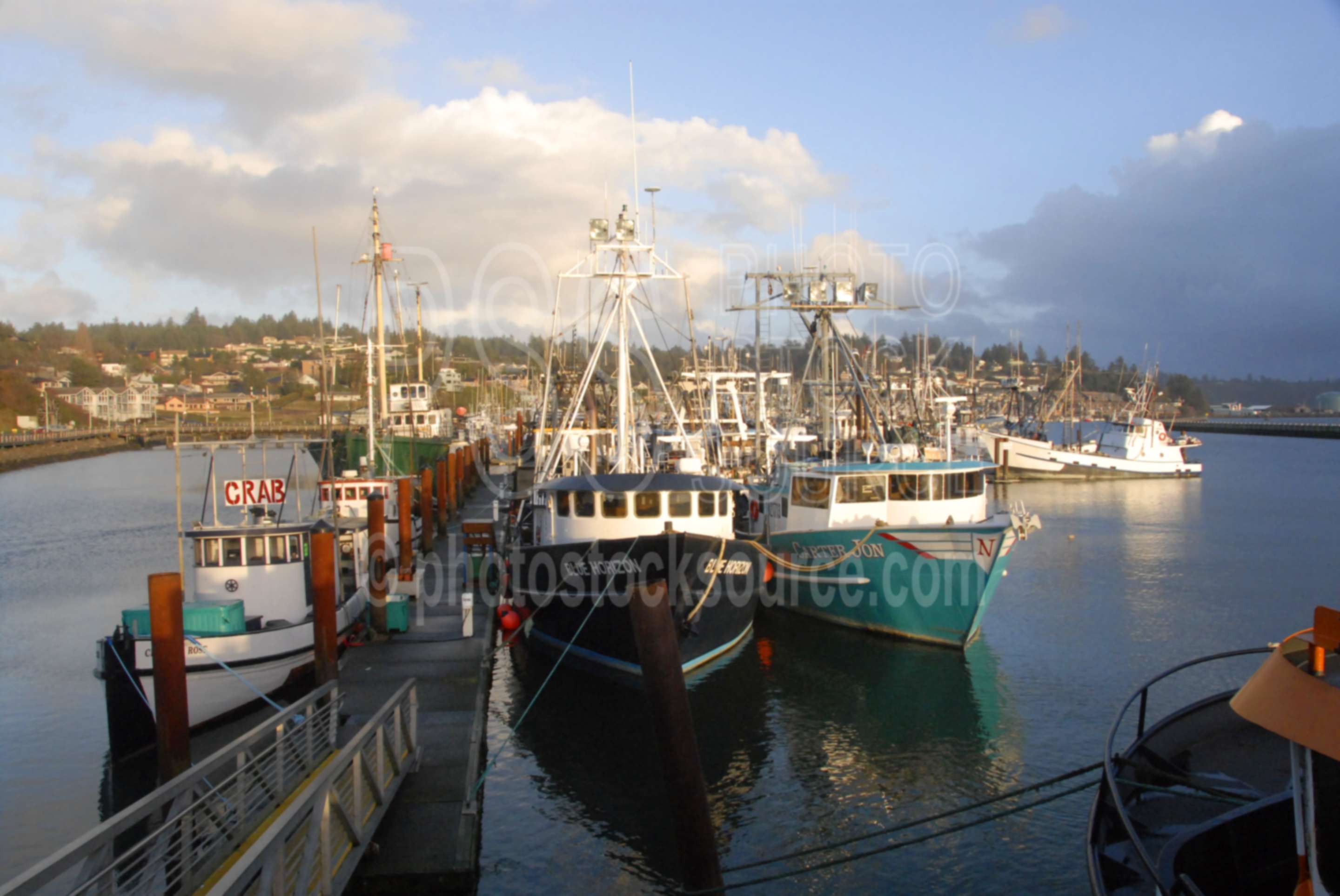 Harbor at Sunset,boats,fishing boats,sunset