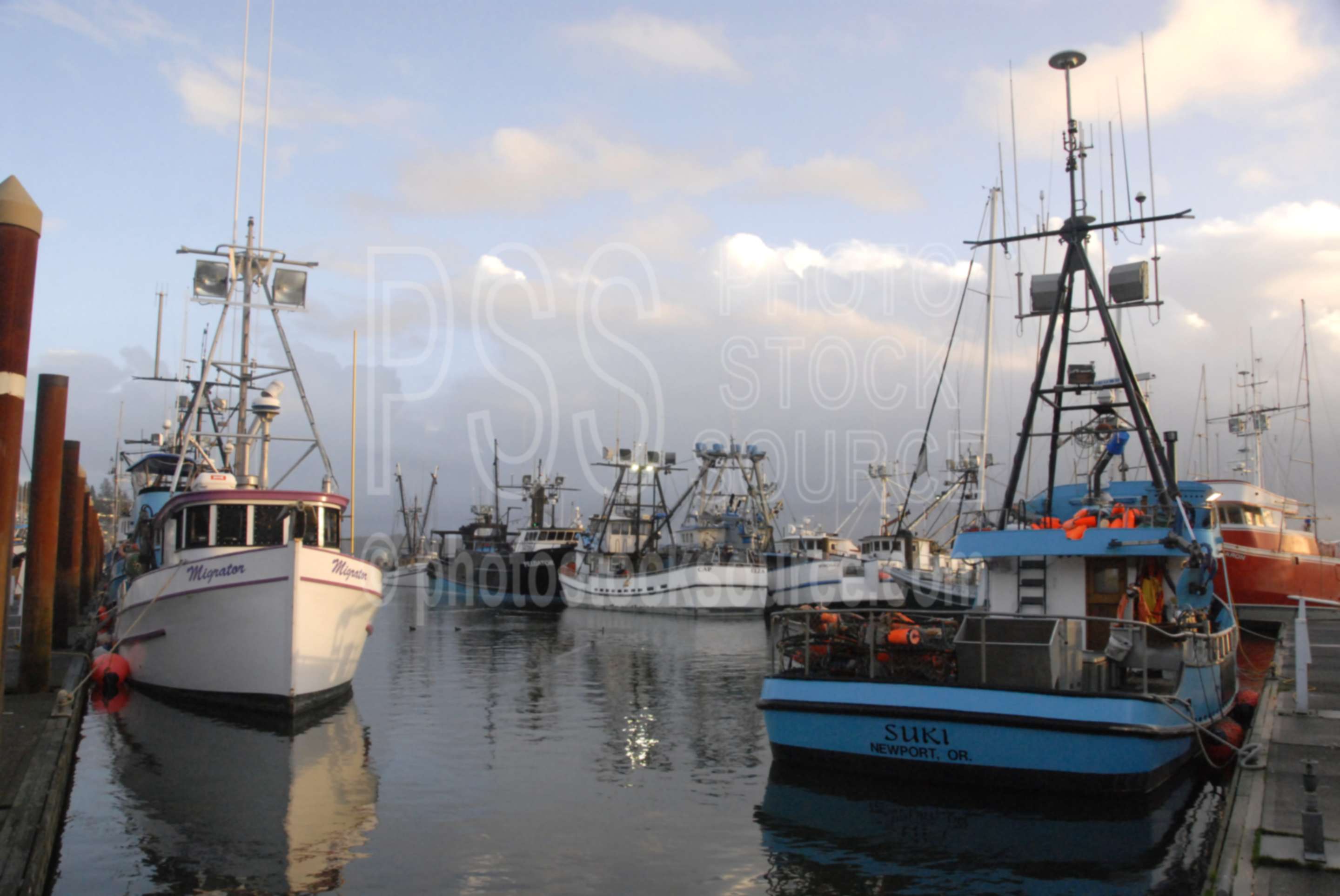 Boats at Sunset,bay,boats,fishing boats,sunset