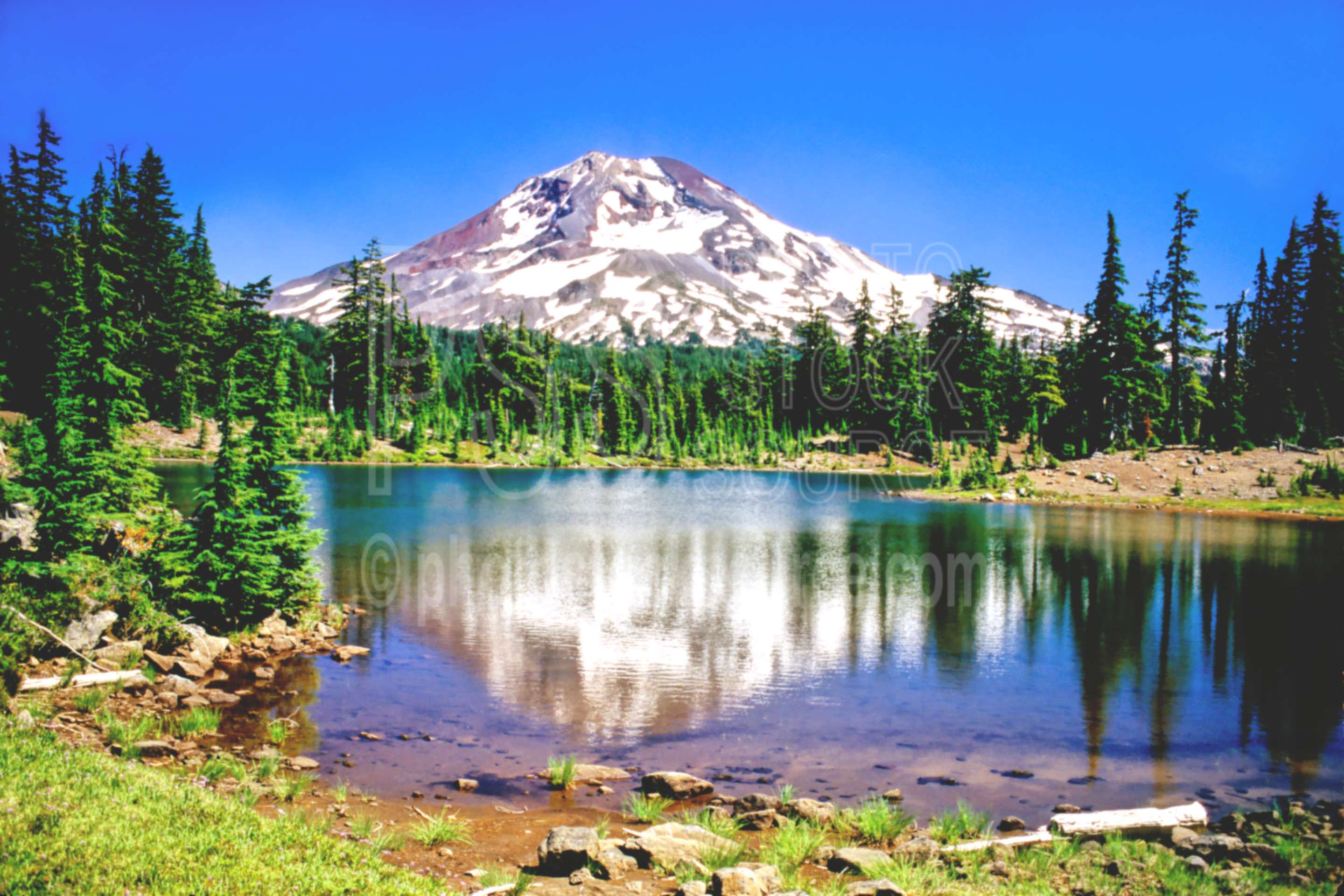 South Sister Husband Lake,husband lake,south sister,usas,lakes rivers,mountains