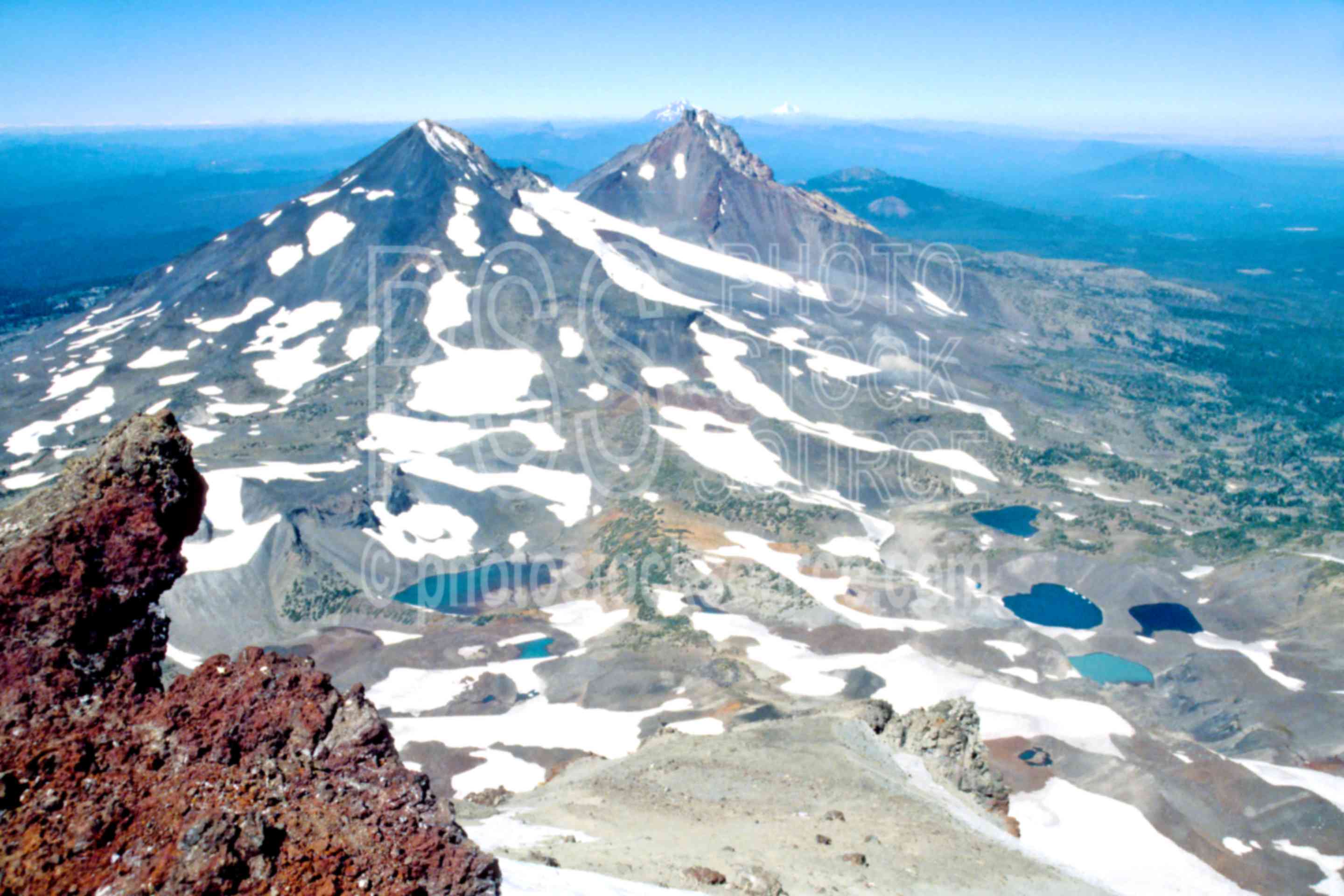 Middle and North Sister,middle sister,north sister,three fingered jack,mt. jefferson,mt. hood,mt. adams,south sister,summit,usas,mountains