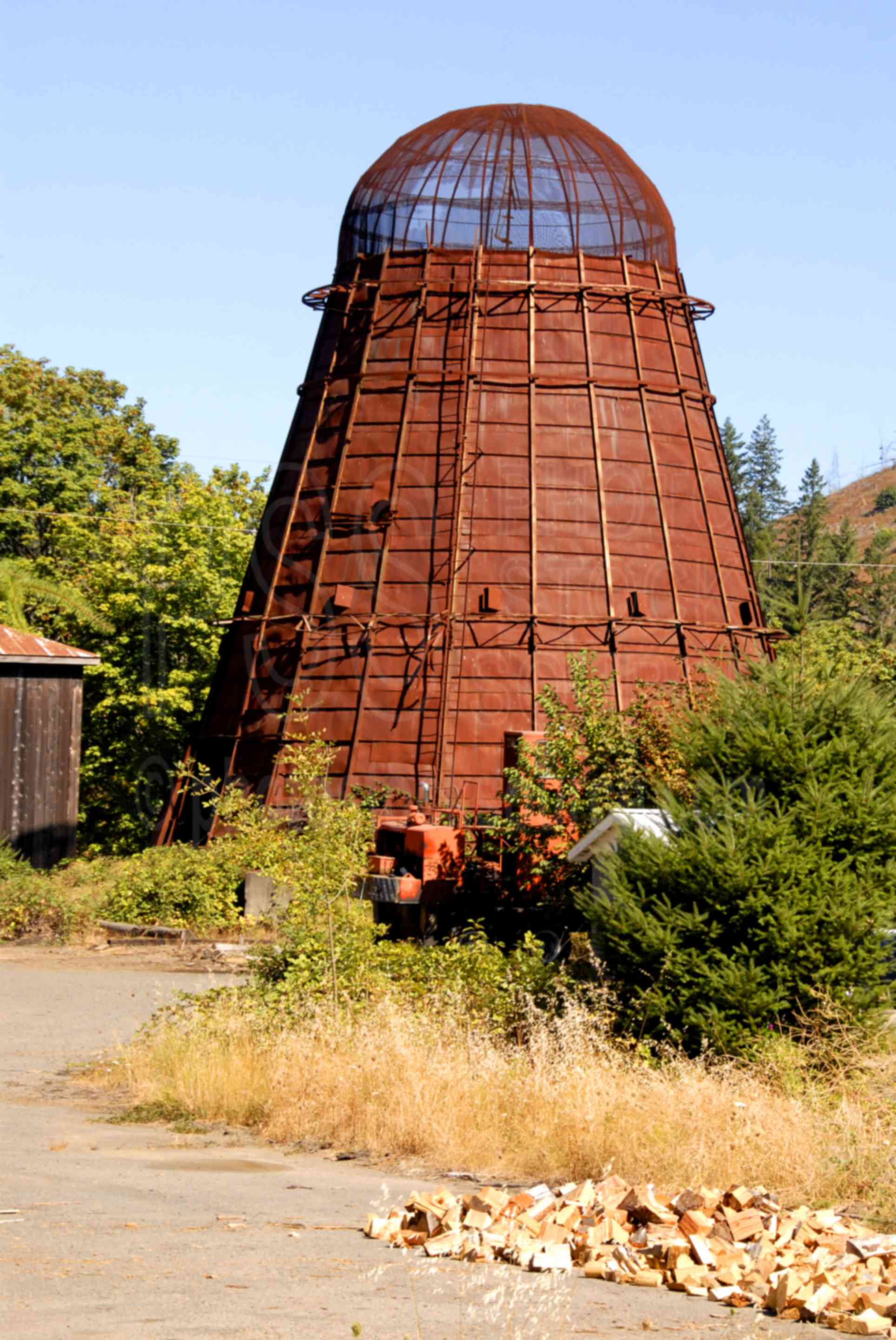 Wigwam Burner,lumber,lumber industry,wood products,waste,waste disposal,antique,historic,historical,wigwam,teepee,burner,wigwam burner,architecture